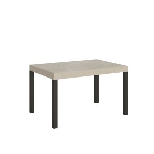 Tavolo allungabile 90x120/380 cm Everyday cashmere gambe antracite