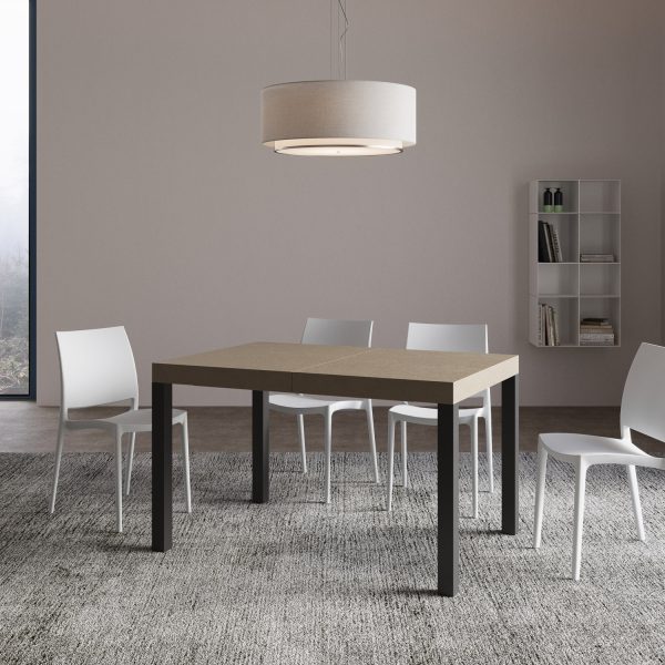Tavolo allungabile 90x120/380 cm Everyday tortora gambe antracite - immagine 2