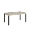 Tavolo allungabile 90x160/264 cm Everyday Premium cashmere telaio antracite