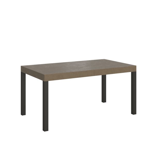 Tavolo allungabile 90x160/420 cm Everyday Premium tortora telaio antracite