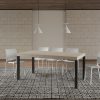 Tavolo allungabile 90x200/304 cm Everyday Premium cashmere telaio antracite - immagine 3