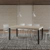 Tavolo allungabile 90x200/304 cm Everyday Premium cashmere telaio antracite - immagine 2