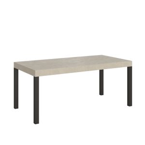 Tavolo allungabile 90x200/460cm Everyday Premium cashmere telaio antracite