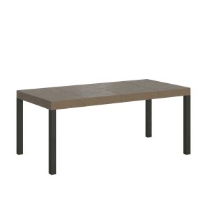 Tavolo allungabile 90x90/246 cm Everyday Premium tortora tortora telaio antracite