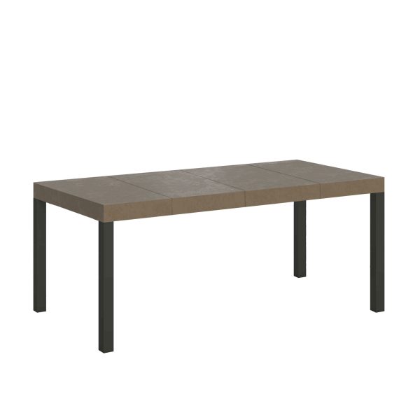 Tavolo allungabile 90x90/246 cm Everyday Premium tortora tortora telaio antracite