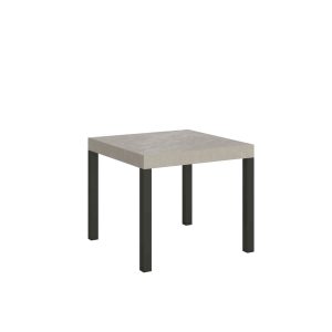 Tavolo allungabile 90x90/246 cm Everyday cashmere gambe antracite