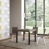 Tavolo allungabile 90x90/246 cm Everyday tortora gambe antracite - immagine 2
