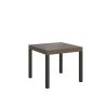 Tavolo allungabile 90x90/246 cm Everyday tortora gambe antracite