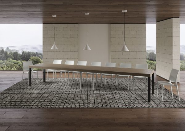Tavolo allungabile 90x180/440cm Everyday Premium tortora telaio antracite - immagine 5