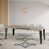 Tavolo allungabile 90x140/244 cm Flame cashmere gambe antracite - immagine 4