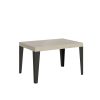 Tavolo allungabile 90x140/244 cm Flame cashmere gambe antracite
