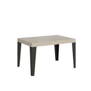 Tavolo allungabile 90x120/380 cm Flame cashmere gambe antracite