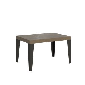 Tavolo allungabile 90x120/380 cm Flame tortora gambe antracite