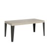 Tavolo allungabile 90x200/460 cm Flame Premium cashmere telaio antracite