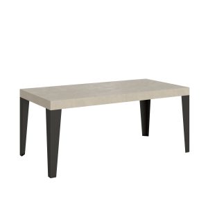 Tavolo allungabile 90x200/460 cm Flame cashmere telaio antracite