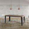 Tavolo allungabile 90x180/284 cm Flame Premium tortora telaio antracite - immagine 3