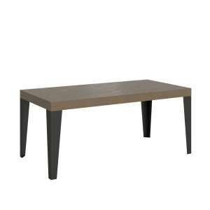 Tavolo allungabile 90x180/440 cm Flame tortora telaio antracite