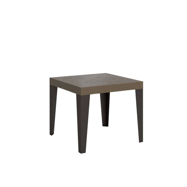 Tavolo allungabile 90x90/246 cm Flame tortora gambe antracite