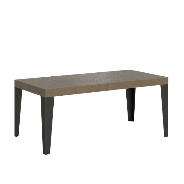 Tavolo allungabile 90x120/380 cm Flame Premium tortora gambe antracite