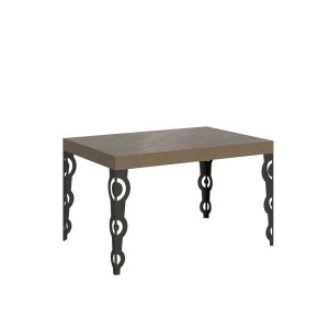 Tavolo allungabile 90x120/380 cm Karamay tortora gambe antracite