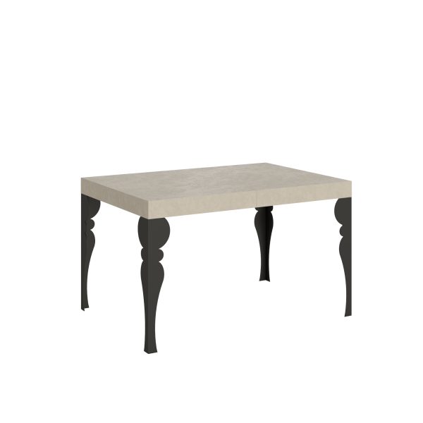Tavolo allungabile 90x120/380 cm Paxon cashmere gambe antracite