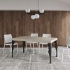 Tavolo allungabile 90x160/264 cm Paxon Premium cashmere telaio antracite - immagine 3