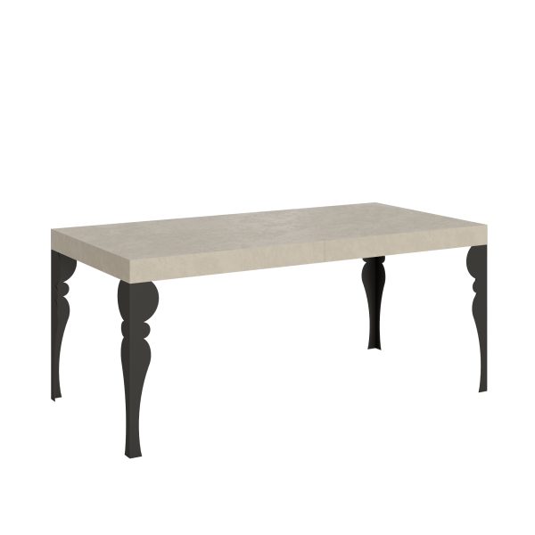 Tavolo allungabile 90x180/284 cm Paxon cashmere gambe antracite