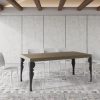 Tavolo allungabile 90x180/284 cm Paxon tortora gambe antracite - immagine 3