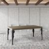 Tavolo allungabile 90x180/284 cm Paxon tortora gambe antracite - immagine 2