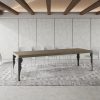 Tavolo allungabile 90x160/420 cm Paxon Premium tortora telaio antracite - immagine 4