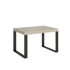Tavolo allungabile 90x120/380 cm Tecno cashmere gambe antracite