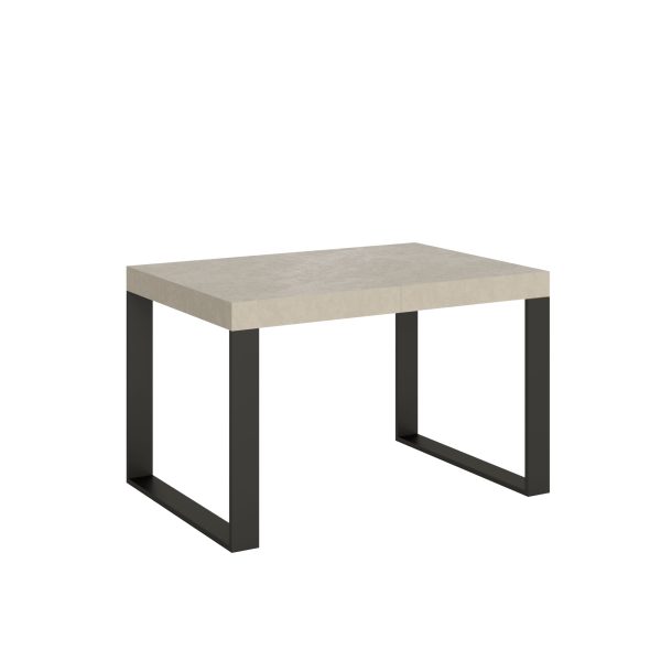 Tavolo allungabile 90x120/380 cm Tecno cashmere gambe antracite