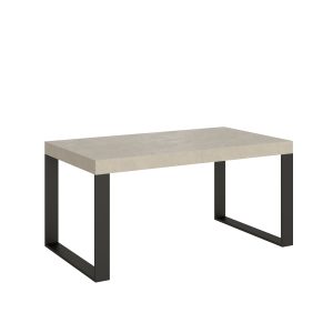 Tavolo allungabile 90x160/420 cm Tecno cashmere telaio antracite