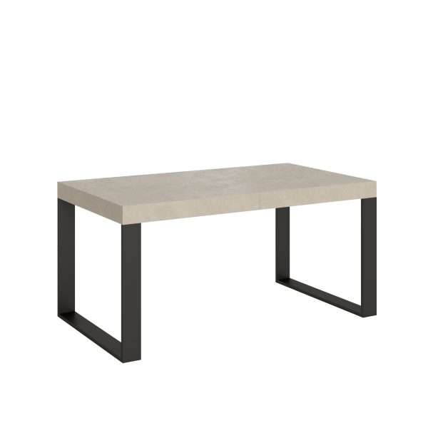 Tavolo allungabile 90x160/264 cm Tecno cashmere gambe antracite