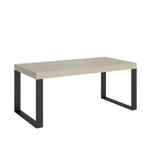 Tavolo allungabile 90x180/440 cm Tecno cashmere telaio antracite