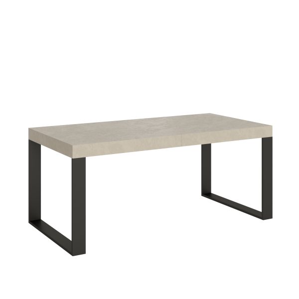Tavolo allungabile 90x200/304 cm Tecno cashmere telaio antracite