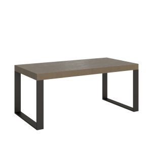 Tavolo allungabile 90x180/284 cm Tecno tortora gambe antracite