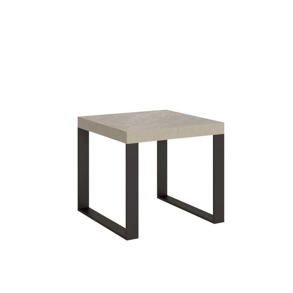 Tavolo allungabile 90x90/246 cm Tecno cashmere gambe antracite