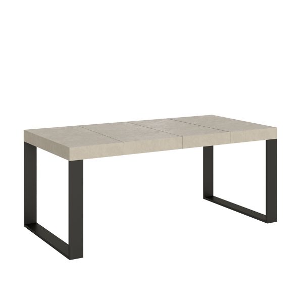 Tavolo allungabile 90x120/380 cm Tecno Premium cashmere gambe antracite