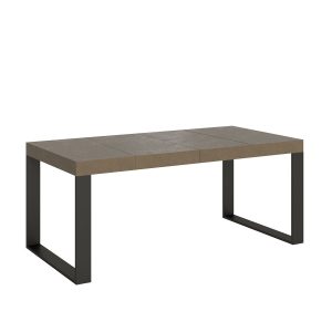 Tavolo allungabile 90x120/380 cm Tecno Premium tortora gambe antracite