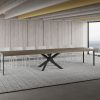 Tavolo allungabile 90x160/420 cm Volantis Premium tortora telaio antracite - immagine 5