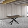 Tavolo allungabile 90x160/420 cm Volantis Premium tortora telaio antracite - immagine 3