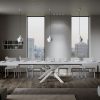Tavolo allungabile 90x200/460 cm Volantis Bianco Frassino telaio Bianco - immagine 5