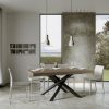 Tavolo allungabile 90x180/284 cm Volantis Premium tortora telaio antracite - immagine 2
