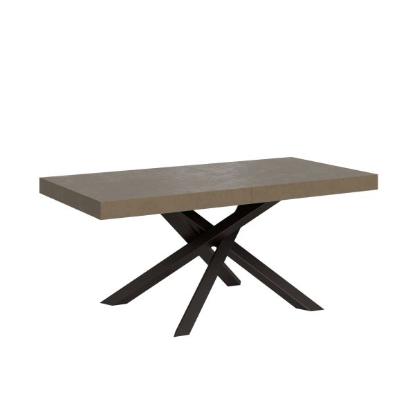 Tavolo allungabile 90x180/284 cm Volantis tortora gambe antracite