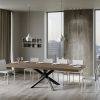Tavolo allungabile 90x180/284 cm Volantis Premium tortora telaio antracite - immagine 4