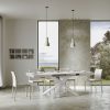 Tavolo allungabile 90x120/380 cm Volantis Bianco Frassino telaio Bianco - immagine 4