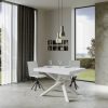 Tavolo allungabile 90x120/380 cm Volantis Bianco Frassino telaio Bianco - immagine 3