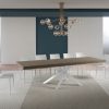 Tavolo allungabile 90x180/440 cm Volantis Premium Tortora telaio Bianco - immagine 3
