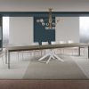 Tavolo allungabile 90x180/440 cm Volantis Premium Tortora telaio Bianco - immagine 4